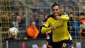 Rang 2: Pierre-Emerick Aubameyang von Borussia Dortmund (25 Tore)