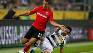 Borussias Kapitän Lars Stindl ließ sich auf den Kampf ein, Timothy Chandler bekam's zu spüren