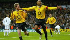 7. Platz: Thierry Henry. 50 Tore in 112 Spielen für FC Barcelona, FC Arsenal und AS Monaco.