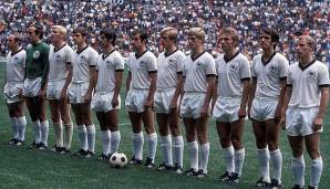 Real Madrid? Nö, Deutschland bei der WM 1970 - ganz in Weiß.