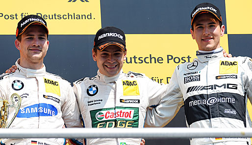 Hinter den BMW-Piloten Farfus und Werner sicherte sich Christian Vietoris im Mercedes den dritten Platz auf dem Sieger-Treppchen