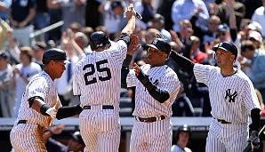 Die New York Yankees verdienen sich auf Rang sechs: Jeder der Bronx Bombers bekommt im Schnitt 4.707.742 Euro im Jahr