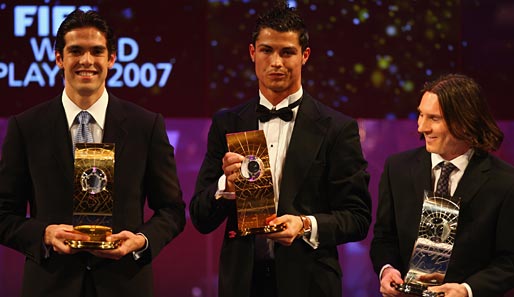 Das erfolgreichste Jahr seiner Karriere wurde 2007 mit der Wahl zum Weltfußballer des Jahres abgerundet. Cristiano Ronaldo und Lionel Messi können noch nicht mithalten