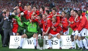 Das Team um Alex Ferguson wurde 1999 zum zweiten Mal nach 1968 Champions-League-Sieger. Gegner im Finale war Bayern München