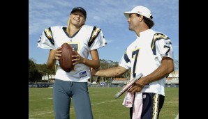 Ausflug zum Football: Maria 2003 mit dem damaligen Chargers-Quarterback Doug Flutie