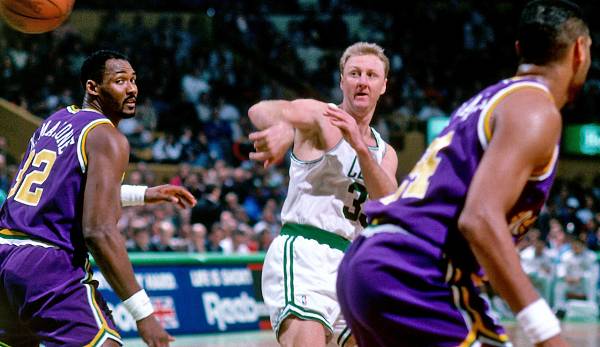 Platz 8: LARRY BIRD - 1.062 Assists in 164 Spielen - Boston Celtics.