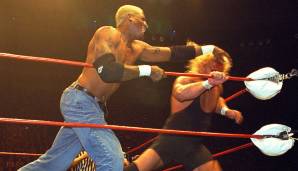 Unter dem Namen Impostor Sting versuchte sich Rodman im Wrestling ...
