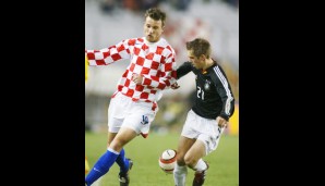 In der Nationalmmanschaft debütierte Philipp Lahm im Spiel gegen Kroatien am 18. Februar 2004. Das DFB-Team siegte mit 2:1