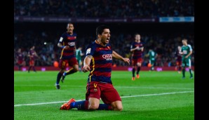 Rang 1: Luis Suarez vom FC Barcelona (40 Tore)