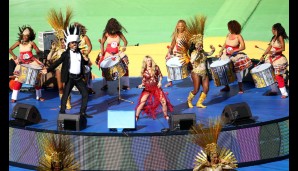Böse Stimmen sagen, Shakira bewegte sich während der Zeremonie mehr, als Messi in der Gruppenphase