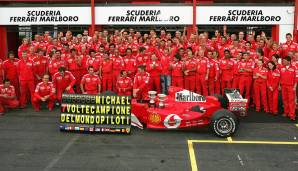 Platz 1, Michael Schumacher: 7 Weltmeistertitel (1994, 1995, 2000, 2001, 2002, 2003, 2004)
