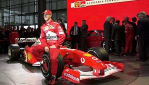 Eines der legendärsten Formel-1-Autos der Geschichte wird versteigert: Michael Schumachers Ferrari F2002.