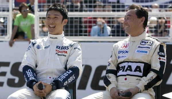SATORU und KAZUKI NAKAJIMA: Satoru war der erste Japaner, der nicht nur im Rahmen der Heimrennen 1976 und 1977 in der Formel 1 fuhr. Gesponsert von Honda hielt er sich 74 Rennen in der F1.