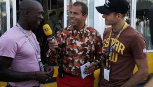 Was sich Ex-Milan-Star Clarence Seedorf hier wohl beim Anblick dieses wild gezackten Hemds gefragt hat?