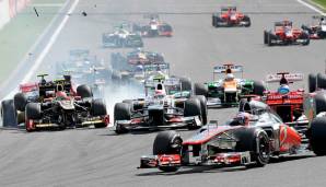 Beim Großen Preis von Belgien 2012 fehlten nur Zentimeter zu einer Tragödie. Nach dem Start kam es zu einer Kollision zwischen Romain Grosjean und Lewis Hamilton, ...