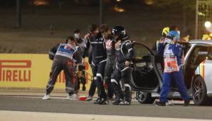 Grosjean habe laut Haas-Teamchef Günther Steiner nur "geringe Verbrennungen" an Hand und Fuß erlitten.