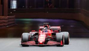 Charles Leclerc im Ferrari.
