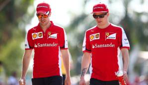 … aber auch der Finne selbst gehört nicht mehr zu den absoluten Top-Fahrern im Feld. Sowohl mit Fernando Alonso als auch mit seinem guten Freund Sebastian Vettel kann Räikkönen teamintern nicht mithalten.