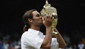 Roger Federer gewann 2003 seinen ersten Wimbledontitel.