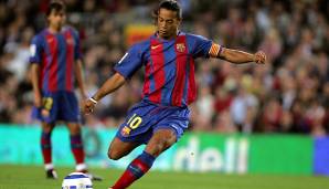 Platz 2: RONALDINHO (damaliger Verein: FC Barcelona) - Gesamtstärke 95 in FIFA 06