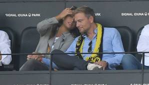 Christian Lindner (Vorsitzender der FDP-Fraktion) - Borussia Dortmund: Sowohl politisch als auch im Fußball setzt er auf Gelb. Der 41-Jährige ist hier mit Freundin Franca Lehfeldt im Signal-Iduna-Park zu Besuch.