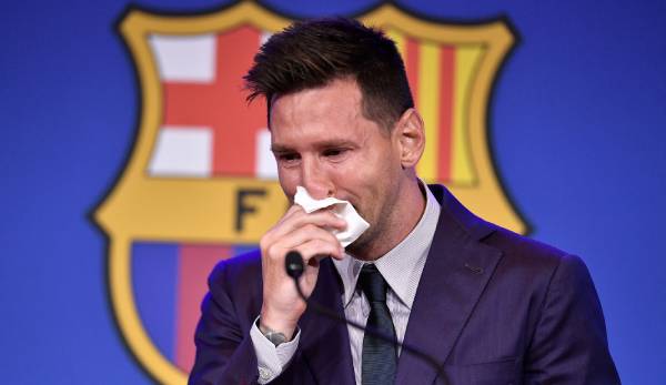 Lionel Messi verabschiedete sich unter Tränen vom FC Barcelona.