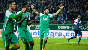 In der Rückrunde traf Claudio Pizarro für Werder Bremen bisher fünf Mal