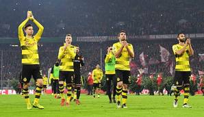 Die Dortmunder verabschieden sich nach der Pokal-Pleite gegen die Bayern von ihren Fans