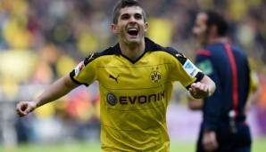 Platz 8: Christian Pulisic für Borussia Dortmund - 19 Jahre, 2 Monate, 28 Tage.
