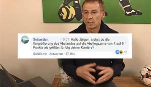 Klinsmann schwadronierte von seinem zehnwöchigen Wirken bei der Hertha und wiederholte ein ums andere Mal, wie toll sich die Mannschaft unter seinen Fittichen doch entwickelt habe. Dieser User stellte daraufhin eine nicht ganz unberechtigte Frage.
