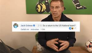 Viele fragen sich jetzt natürlich, wie es mit Klinsmann weitergeht. Auch ein Journalist aus den USA.
