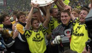 MARC ARNOLD: Trug in der Meistersaison 94/95 auch mal die 9. War aber beim BVB nur Ergänzungsspieler und zog nach einer Saison ohne Tor zu Hertha BSC weiter.