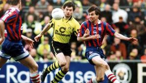 STEPHANE CHAPUISAT: Prägte als Neuner eine Ära beim BVB von 1991 bis 1999 und feierte zahlreiche Titel. Knackte als erster Legionär die Marke von 100 Bundesligatoren.