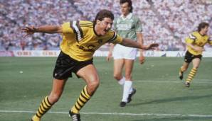 NORBERT DICKEL: Trug die legendäre 9 von 1986 bis 89. Wurde zum Helden von Berlin mit seinem Doppelpack im Pokalfinale 1989 gegen Werder Bremen.