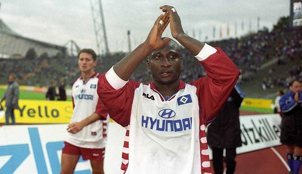 ANTHONY YEBOAH (121 Spiele, 35 Tore): Der HSV holte Yeboah 1997 aus Leeds in die Bundesliga zurück. Spielte 1999/2000 noch mal eine richtig starke Saison und schaffte es mit den Rothosen in die Champions League. Ließ seine Karriere in Katar ausklingen.