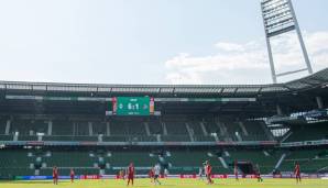 Platz 10 - WESER-STADION (SV Werder Bremen): 8.420 Zuschauer (42.100 Plätze)