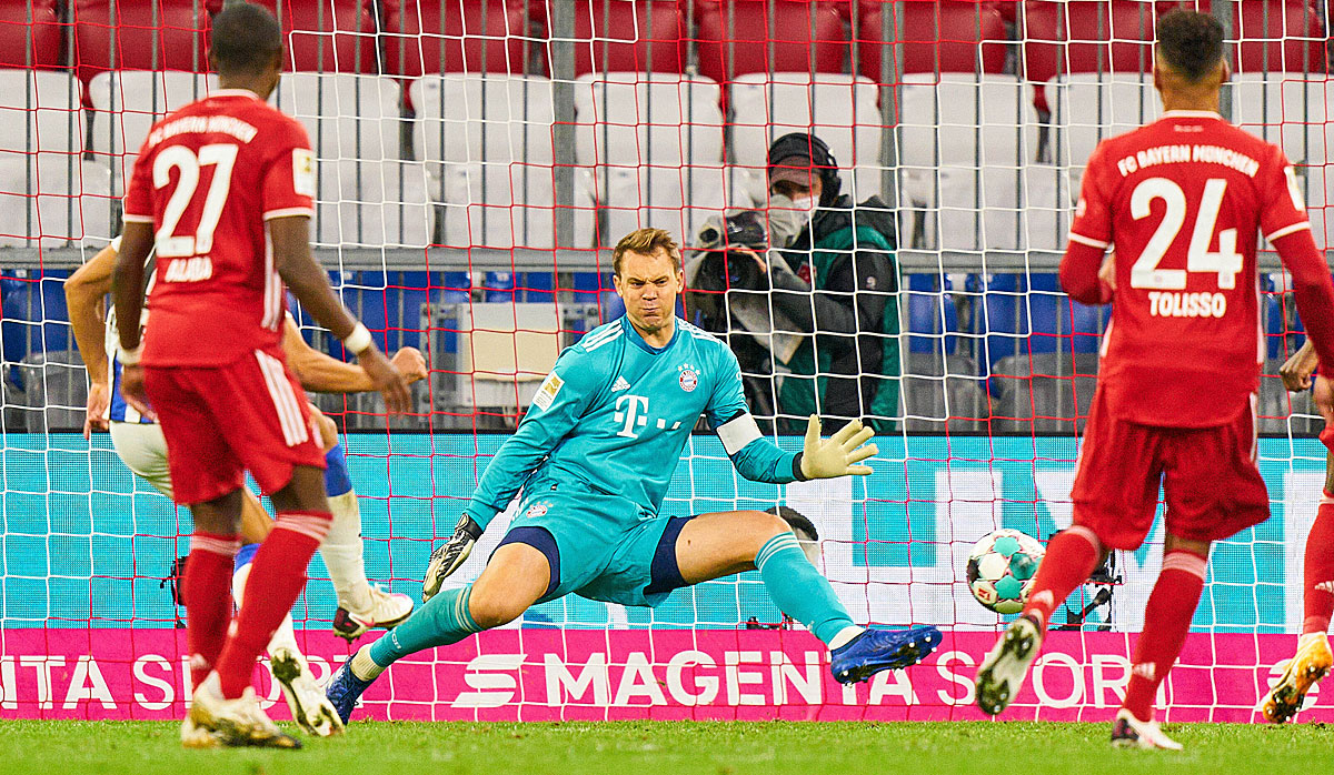 Bayern stellt momentan die viertschlechteste Abwehr der Liga: Manuel Neuer und Co. nach Jhon Cordobas Gegentor am 3. Spieltag.