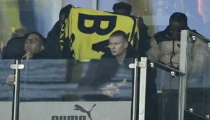 Die 5:2-Pleite gegen Bayer Leverkusen musste Erling Haaland von der Tribüne aus verfolgen.