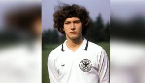 1980 - Michael Zorc im Trikot der deutschen U21-Nationalmannschaft, für die er zwei Spiele machte.