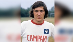 DETLEV SPINCKE für den Hamburger SV am 24. Januar 1976 gegen die Offenbacher Kickers.
