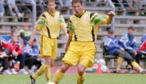 BORISLAV TOMOSKI für Hansa Rostock am 18. Oktober 1997 gegen den FC Schalke 04.