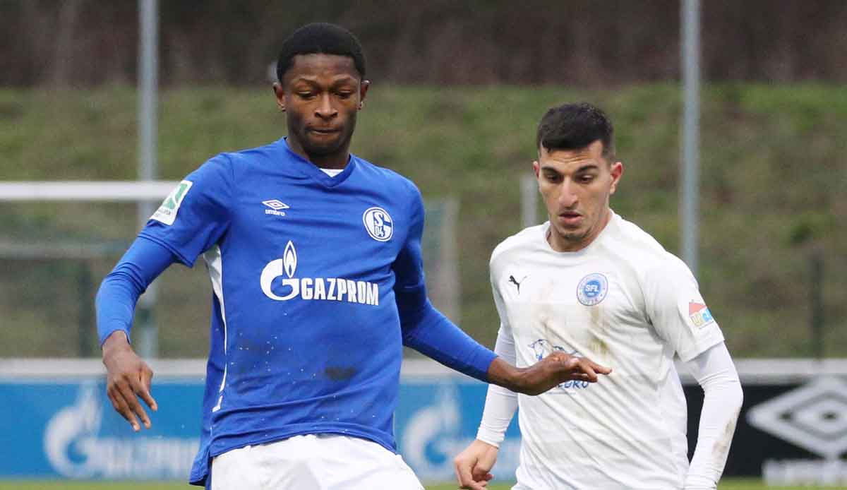 Nelson Amadin spielt seit Januar 2022 für die U23 des FC Schalke 04 in der Regionalliga West.