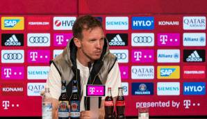 Vor dem Heimspiel des FC Bayern München gegen am Samstag Borussia Mönchengladbach stellt sich Trainer Julian Nagelsmann den Fragen der Journalisten.