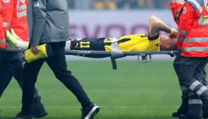 Marco Reus musste nach 30 Minuten verletzt ausgewechselt werden.