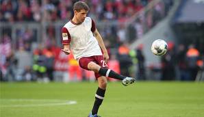 Thomas Müller erzielte gegen den FC Augsburg das 1:0.