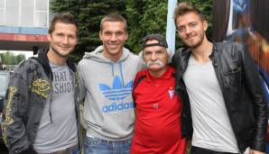 Nach seinem Wechsel zu Gornik Zabrze bekam Daniel Sikorski regelmäßig Besuch von Lukas Podolski.