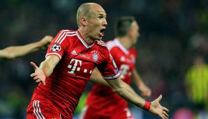 Platz 3: Arjen Robben mit 9,36 Prozent der Stimmen – Gewann achtmal die Deutsche Meisterschaft, fünfmal den DFB-Pokal und einmal die Champions League mit dem FC Bayern.