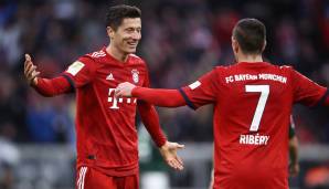 Franck Ribery hofft auf eine gute Lösung für den FC Bayern München und Robert Lewandowski.
