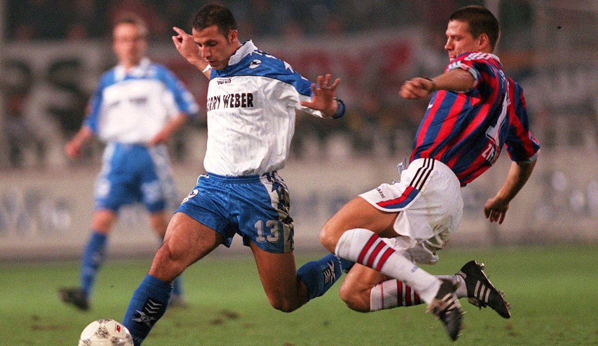Platz 9 - Christian Ziege (5,13 Mio. €): An Christian Ziege (r.) kam Andersson nicht vorbei, denn dieser kam 1990 ablösefrei von Hertha Zehlendorf zu den Bayern und wechselte 1997 für 5,13 Millionen Euro zur AC Milan.
