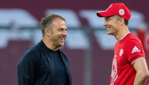 Hansi Flick nimmt den FC Bayern München nach dem Wechsel von Robert Lewandowski in Schutz.